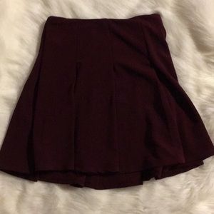 Cranberry lush pleated skirt